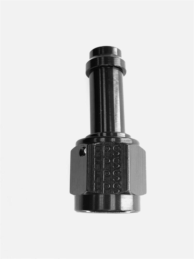 Fragola -6AN Straight EZ Street Hose End Black - BOLT Motorsports